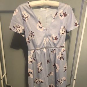 Blue floral dress
